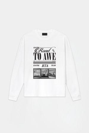 LAWRENCE LONG SLEEVE TEE | WHITE RTA CIRCUIT CAR